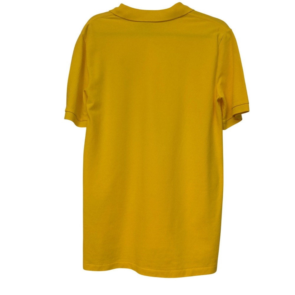 Polo Ralph Lauren Mens XL Yellow Short Sleeve Pique Polo Shirt Purple Pony Logo - Picture 6 of 9